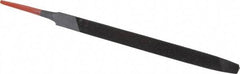 Simonds File - 6" Long, Bastard Cut, Taper American-Pattern File - Single Cut, 15/32" Overall Thickness, Tang - Caliber Tooling