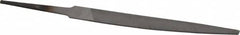 Nicholson - 4" Long, Smooth Cut, Warding American-Pattern File - Double Cut, 3/64" Overall Thickness, Tang - Caliber Tooling