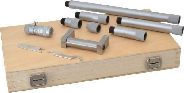 SPI - 2 to 20 Inch Range, Carbide Mechanical Inside Tubular Micrometer - 0.001 Inch Graduation, 0.0001 Inch Accuracy - Caliber Tooling