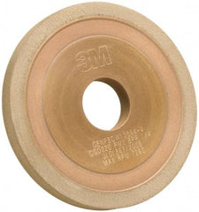 3M - 5" Diam, 1-1/4" Hole Size, 3/8" Overall Thickness, 220 Grit, Type 1 Tool & Cutter Grinding Wheel - Very Fine Grade, CBN, Resinoid Bond - Caliber Tooling