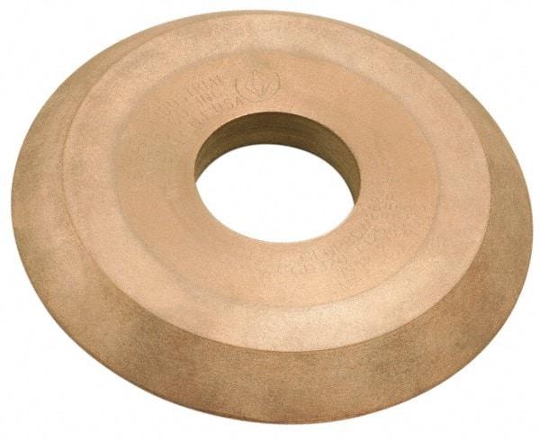 3M - 4" Diam, 1-1/4" Hole Size, 1/4" Overall Thickness, 320 Grit, Type 1 Tool & Cutter Grinding Wheel - Extra Fine Grade, Diamond, Resinoid Bond - Caliber Tooling