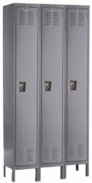 Hallowell - 3 Door, 1 Tier, Ready-Built Wardrobe & Box Lockers - Caliber Tooling