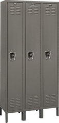 Hallowell - 3 Door, 1 Tier, Ready-Built Wardrobe & Box Lockers - Caliber Tooling