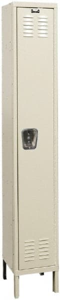 Hallowell - 1 Door, 1 Tier, Galvanite Corrosion Resistant Wardrobe & Box Lockers - Caliber Tooling