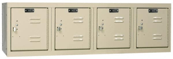 Hallowell - 4 Door, 4 Horizontal Tier, Premium Box Lockers - Caliber Tooling