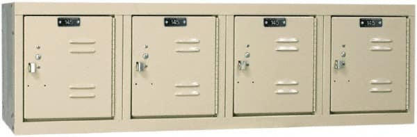 Hallowell - 4 Door, 4 Horizontal Tier, Premium Box Lockers - Caliber Tooling