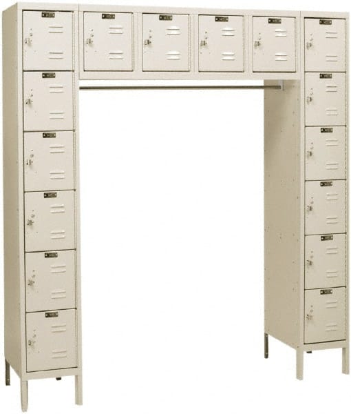 Hallowell - 16 Door, 16 Tier, Premium Box Lockers - Caliber Tooling