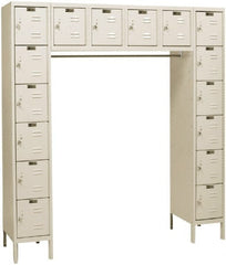 Hallowell - 16 Door, 16 Tier, Premium Box Lockers - Caliber Tooling