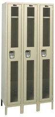 Hallowell - 3 Door, 1 Tier, Safety-View Wardrobe Lockers - Caliber Tooling