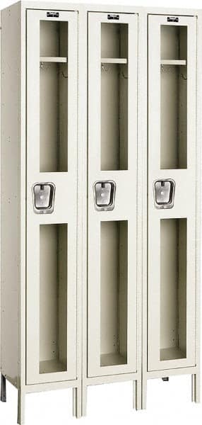 Hallowell - 3 Door, 1 Tier, Safety-View Wardrobe Lockers - Caliber Tooling