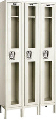 Hallowell - 3 Door, 1 Tier, Safety-View Wardrobe Lockers - Caliber Tooling