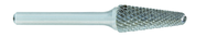 SL-7 -- 3/4 x 1-1/2 LOC x 1/4 Shank x 2 OAL 14 Degree Included Angle Carbide Medium Tough Cut Burr - Caliber Tooling