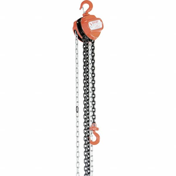 Vestil - 1,000 Lb Lifting Capacity, 20' Lift Height, Hand Hoist - Made from Chain - Caliber Tooling