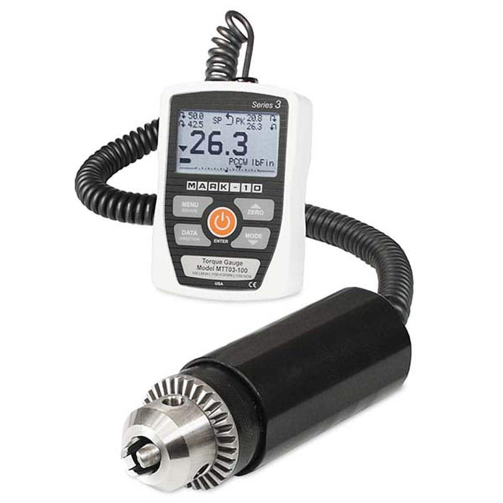 Mark-10 - Digital Tension & Compression Force Gages Capacity (lbf): 12.00 Capacity (N): 135.00 - Caliber Tooling