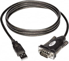 Tripp-Lite - 5' Long, USB A (Male); DB9 (Male) Computer Cable - Black, Male - Caliber Tooling