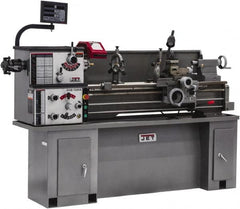 Jet - 13" Swing, 40" Between Centers, 230 Volt, Single Phase Bench Lathe - 5MT Taper, 2 hp, 70 to 2,000 RPM, 1-1/2" Bore Diam, 32" Deep x 47" High x 71" Long - Caliber Tooling