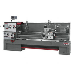 Jet - 18" Swing, 60" Between Centers, 230 Volt, Triple Phase Engine Lathe - 7MT Taper, 7-1/2 hp, 25 to 1,800 RPM, 3-1/8" Bore Diam, 40" Deep x 49" High x 136" Long - Caliber Tooling