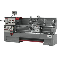 Jet - 16" Swing, 60" Between Centers, 230 Volt, Triple Phase Engine Lathe - 7MT Taper, 7-1/2 hp, 25 to 1,800 RPM, 3-1/8" Bore Diam, 40" Deep x 48" High x 116-1/2" Long - Caliber Tooling