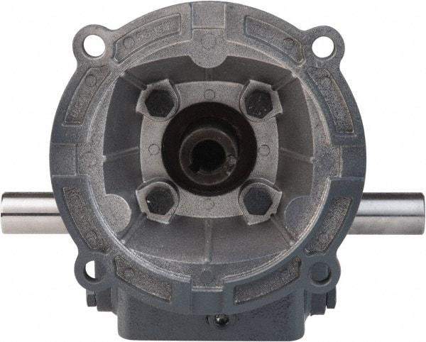 Boston Gear - 1 Centerline Distance, 20:1, 88 RPM Output, 0.27 Input Horsepower, 149 Lbs. Max Torque, Speed Reducer - Part No. F710-20-B4-H, Double Shaft Left & Right, 1/2" Bore, 2.31" High, 42C NEMA - Caliber Tooling