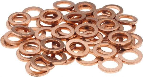 Value Collection - 5/16 SAE, 21/64" ID x 1/2" OD Oil Drain Plug Gasket - 1/16" Thick, Copper - Caliber Tooling