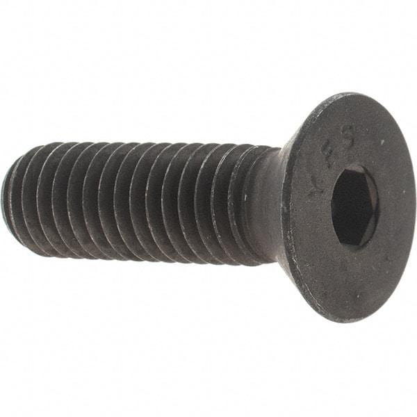 Value Collection - 7/16-14 UNC Hex Socket Drive, 82° Flat Screw - Alloy Steel, Black Oxide Finish, Fully Threaded, 1-1/2" OAL - Caliber Tooling