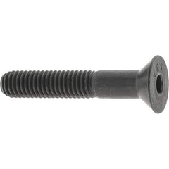 Value Collection - 3/8-16 UNC Hex Socket Drive, 82° Flat Screw - Alloy Steel, Black Oxide Finish, Partially Threaded, 2-1/4" OAL - Caliber Tooling