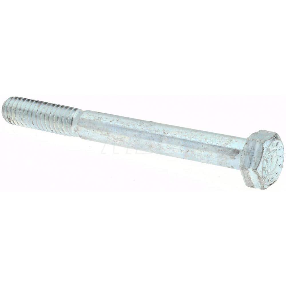 Hex Head Cap Screw: 3/4-10 x 8″, Grade 9 Alloy Steel, Zinc-Plated Clear Chromate