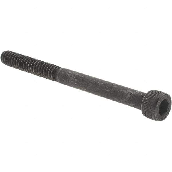 Value Collection - #10-24 UNC Hex Socket Drive, Socket Cap Screw - Alloy Steel, Black Oxide Finish, Partially Threaded, 2-1/4" Length Under Head - Caliber Tooling