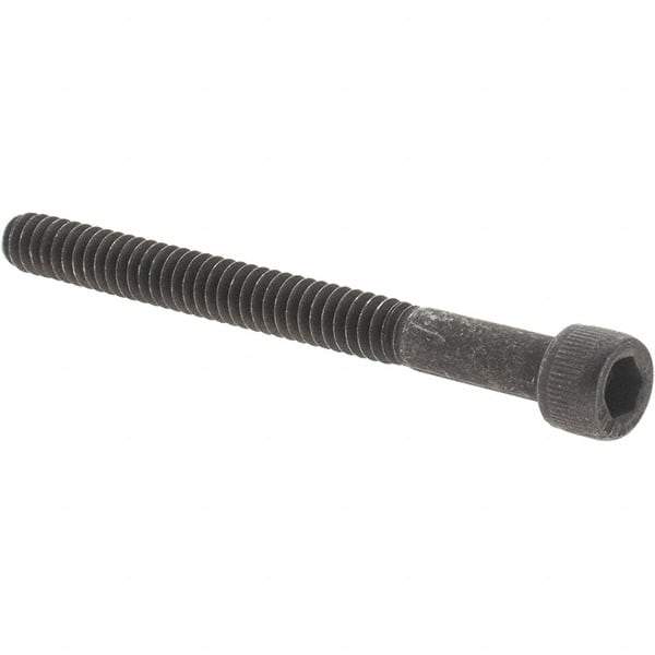 Value Collection - #6-32 UNC Hex Socket Drive, Socket Cap Screw - Alloy Steel, Black Oxide Finish, Partially Threaded, 1-1/2" Length Under Head - Caliber Tooling