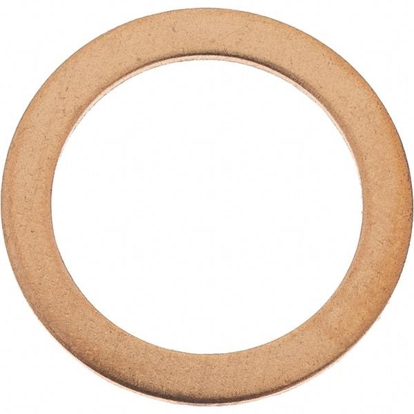 Value Collection - 9/16 SAE, 39/64" ID x 13/16" OD Oil Drain Plug Gasket - 1/32" Thick, Copper - Caliber Tooling