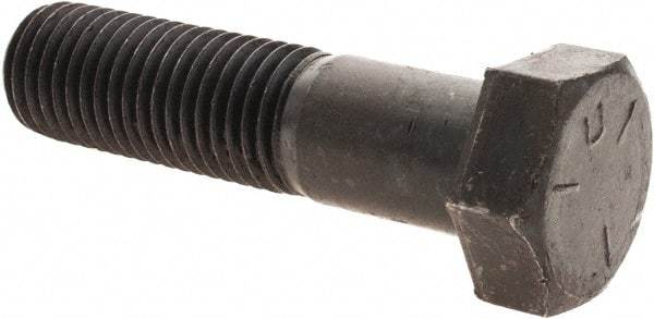 Value Collection - 1-8 UNC, 3-3/4" Length Under Head Hex Head Cap Screw - Partially Threaded, Grade 5 Steel, Uncoated, 1-1/2" Hex - Caliber Tooling