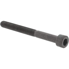 Value Collection - #10-32 UNF Hex Socket Drive, Socket Cap Screw - Alloy Steel, Black Oxide Finish, Partially Threaded, 2" Length Under Head - Caliber Tooling