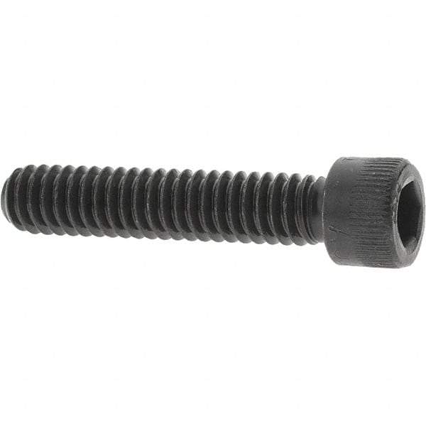 Value Collection - 1/4-20 UNC Hex Socket Drive, Socket Cap Screw - Alloy Steel, Black Oxide Finish, Fully Threaded, 1-1/4" Length Under Head - Caliber Tooling