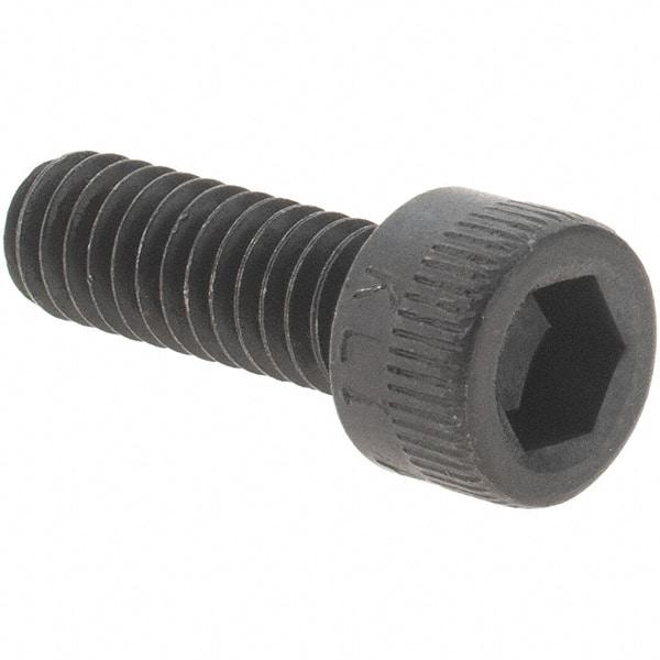 Value Collection - #8-32 UNC Hex Socket Drive, Socket Cap Screw - Alloy Steel, Black Oxide Finish, Fully Threaded, 1/2" Length Under Head - Caliber Tooling