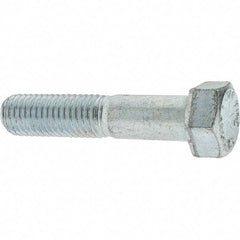 Value Collection - 5/8-11 UNC, 3" Length Under Head Hex Head Cap Screw - Partially Threaded, Grade 8 Alloy Steel, Zinc-Plated Finish, 15/16" Hex - Caliber Tooling