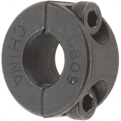 Value Collection - 8mm Bore, Steel, Two Piece Shaft Collar - 1" Outside Diam - Caliber Tooling