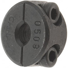 Value Collection - 5mm Bore, Steel, Two Piece Shaft Collar - 11/16" Outside Diam - Caliber Tooling