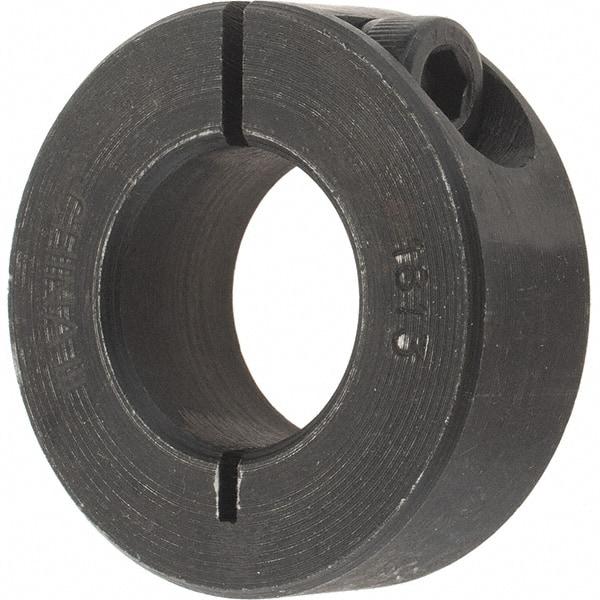 Value Collection - 18mm Bore, Steel, One Piece Clamp Collar - 1-1/2" Outside Diam - Caliber Tooling