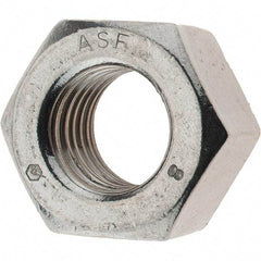 Value Collection - 7/8-9 UNC Stainless Steel Right Hand Heavy Hex Nut - 1-7/16" Across Flats, 55/64" High - Caliber Tooling