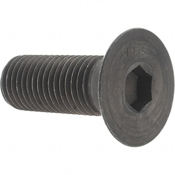 Value Collection - 7/8-9 UNC Hex Socket Drive, 82° Flat Screw - Alloy Steel, Black Oxide Finish, Fully Threaded, 2-1/2" OAL - Caliber Tooling