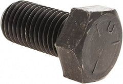 Value Collection - 1-8 UNC, 2" Length Under Head Hex Head Cap Screw - Fully Threaded, Grade 5 Steel, Uncoated, 1-1/2" Hex - Caliber Tooling