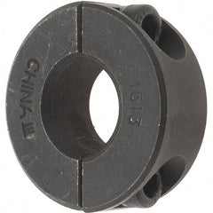 Value Collection - 15mm Bore, Steel, Two Piece Shaft Collar - 1-3/8" Outside Diam - Caliber Tooling