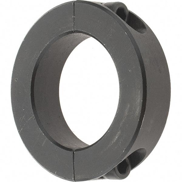 Value Collection - 1-7/16" Bore, Steel, Two Piece Shaft Collar - 2-1/4" Outside Diam, 9/16" Wide - Caliber Tooling