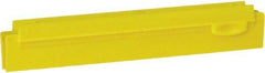 Vikan - 10" Rubber Blade Squeegee Refill - Double Edge, Yellow, Plastic Holder - Caliber Tooling