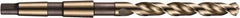 DORMER - 14.25mm, 2MT 118° Point Cobalt Taper Shank Drill Bit - Bright Finish, 114mm Flute Length, 212mm OAL, Spiral Flute, Series A730 - Caliber Tooling