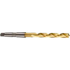 DORMER - 40mm, 4MT 118° Point High Speed Steel Taper Shank Drill Bit - Caliber Tooling