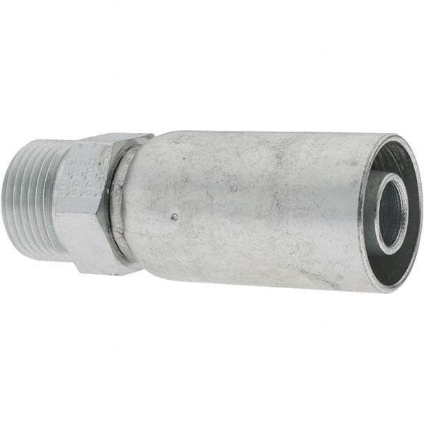 Value Collection - Male Steel Hydraulic Hose Male Rigid Fitting - -10 Hose Size, 5/8" Hose Diam - Caliber Tooling