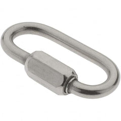 Value Collection - Stainless Steel Quick Link - 1/8" Diameter, 200 Lb Load Limit - Caliber Tooling