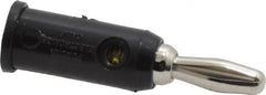 Pomona - Black Electrical Test Equipment Banana Plug - Use with 0.161-0.166" Panels, Binding Post Banana Jacks - Caliber Tooling