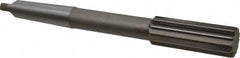 Interstate - 1-9/16" High Speed Steel 12 Flute Chucking Reamer - Straight Flute, 4MT Morse Taper Shank, 3-1/2" Flute Length, 12-1/2" OAL - Caliber Tooling